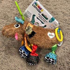 Lamaze Mortimer the Moose rattle plush toy
